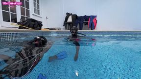 Vintage Mask & 8mm Wetsuit Underwater Scuba Bliss