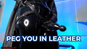 Peg You in Leather: Your Leather Domina Andrea Rosu Spreads & Fucks You - Pegging & Leather Fetish