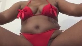 Pussy Worship Me In This Red Hot Bikini