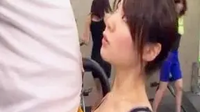 Japanese Gym Babe Teases Erection For Hot Sex Playtime