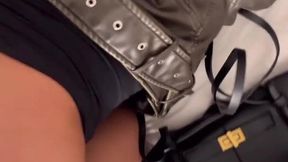 Huge load on leather jacket (James Deen, Swedish_amateur Swedish_amateur)