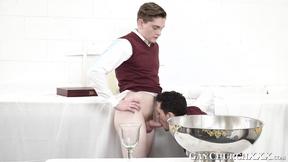 ”Horny catholic altar boys fucking bareback with dick ring on”