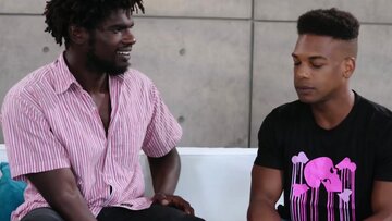 Ebony guys Adrian Hart and Devin Trez bang one an