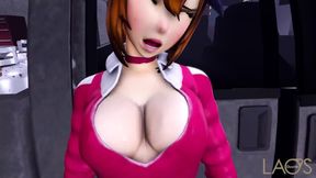 Two hot anime girls get their asses fucked in a sexy Pokemon mission