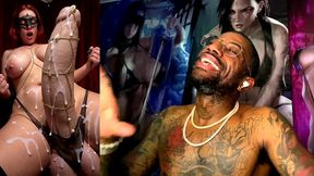 huge thicc pierced transgender girl cock cumming all over the place, ai generated