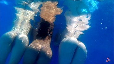 All-girls underwater sex.