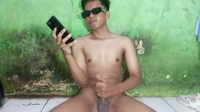 Watching adult movies while shaking my hardened shaft