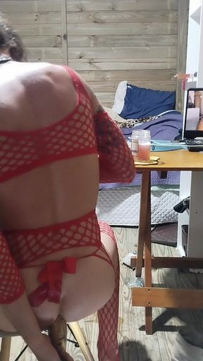 Sissy in Fishnets