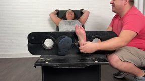 A Heavenly Xperience Being Tickled in the Tickling Chair on Her Feet and BBW Body (1080p HD)