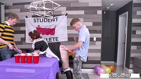 A Bet Trapped Me With These Frat Boys, But I Handle Their Horny Dicks