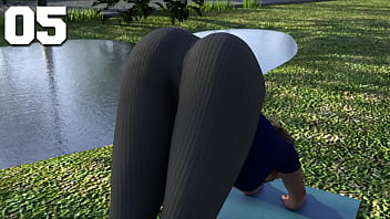 College Kings 2 #05 - Latina College Girl Bends Over In A Hot Yoga Session