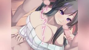 Myusca the succubus sucks on two cocks and drains you of all your jizz - ASMR