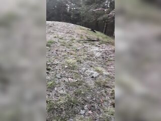 Have a fun Riga hotty's soaked forest pissing