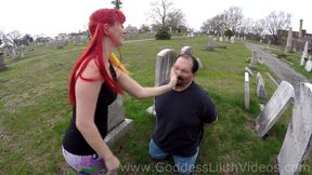 Goddess Lilith: PUBLIC OUTDOOR slapping, spitting, & nipple play