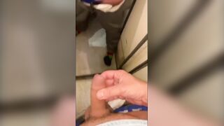 Urinating and J/o in the airplane