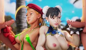 Street Fighter Cammy White Sexy Moments