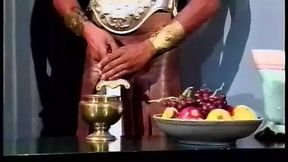 Lesbians suck and lick on banana before tasting each other's pussies