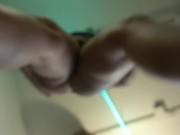 Giantess POVheels stomps, shrinks & facesits you while making her pussy cum