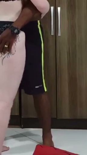My wife fucking without a condom and getting cum inside a stranger   Clip 1