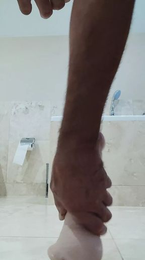 My secret friend in the  bathroom