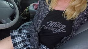 Hot Blonde Gets Her Ass Fucked While Washing the Car!!