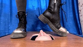 19 yo girl in dirty boots crushes my floor-face (part 5 of 8), flo655x 1080p