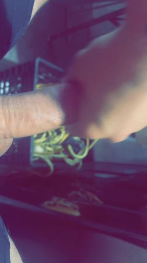 After a hard day, I had to stroke it out nice and slow. Loved beating my Big Meat