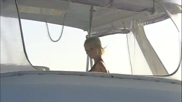 Blonde Boroka Has Hardcore Sex on the Deck of a Yacht