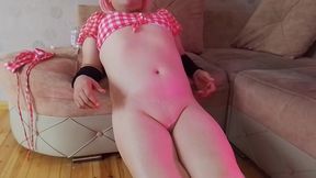 Tempting Femboy Slowly Moving Hips While Looking Into Camera