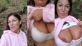 une petite video rapide excibe en foret pour vous dire mes fans que je suis ...