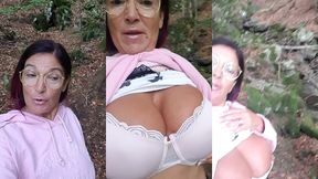 une petite video rapide excibe en foret pour vous dire mes fans que je suis ...