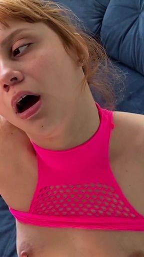 Jaw-dropping moment from "I was fucked hard by two cocks and I got all cum!"