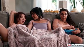 I am jerking off my hot shemale gfs Emma Rose and Eva Maxim