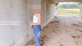 Naughty Thai whore doesn't care about her BF and fucked a stranger in public