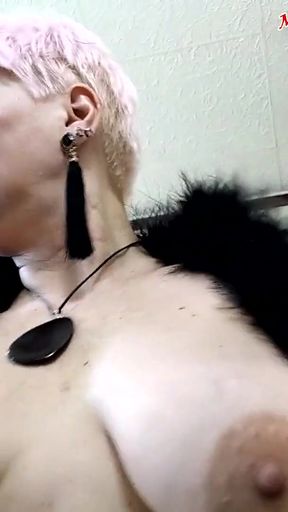 Iconic moment from &quot;Mature Russian sexy cougar AimeeParadise with a belly button piercing and a dick in her mouth!&quot;