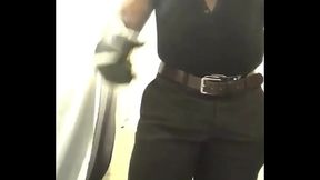 Masked Smoking Muscle Dominant Leather Geared Nippleplay