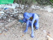 Body Painting, Bodypaint - Blue Digitmon