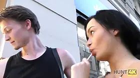 Hunt4k. teenager receives cum all over abdomen after cheating on..