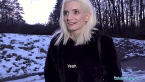 Pretty skinny student receives facial in cheap Czech hotel