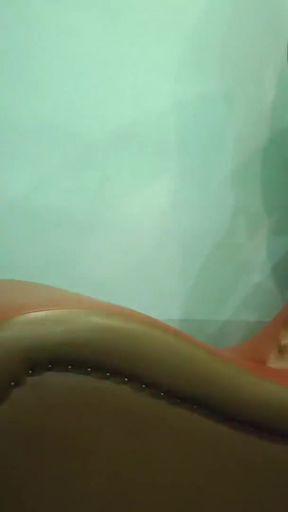 Hot wife with fishnet stocking hardcore sex on sex sofa   Clip 1