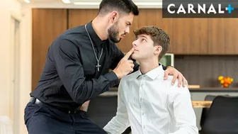 Priest Nico Zetta dominates and fucks Dex Devall hard