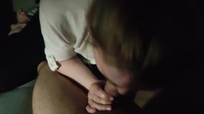 Wife sucks hard cock at home.My wife knows exactly how to please me at home