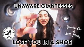 Unaware Giantess Cleo & Stella Liberty Lose Their Room Mate in a Shoe - You shrunk yourself and your room mates are about to take a walk but you are hiding in a sneaker - VR MP4
