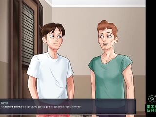 2D Porn Game, Summertime Saga video 101 - Prof shaking his butt on my lap