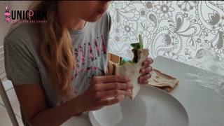 CUM ON MY CHEESE SANDWICH | my meal need protein | MAYO is FINISH STEP SISTER MILKS ME | FOOD PLAY