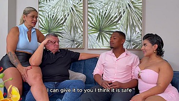 MILF + BBC Threesome: What are your intentions with my stepdaughter?
