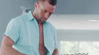 Lucky stud marquee dangelo backside fucks two bottom dudes