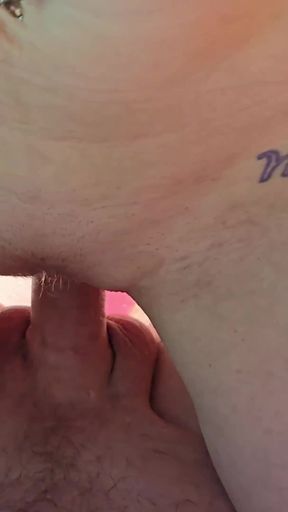 Stunning moment from "Sunbathing wife makes a mess"