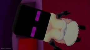 Enderwoman maid ready to fuck (3D hentai) (Minecraft)