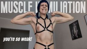 Muscle humiliation: you're so weak